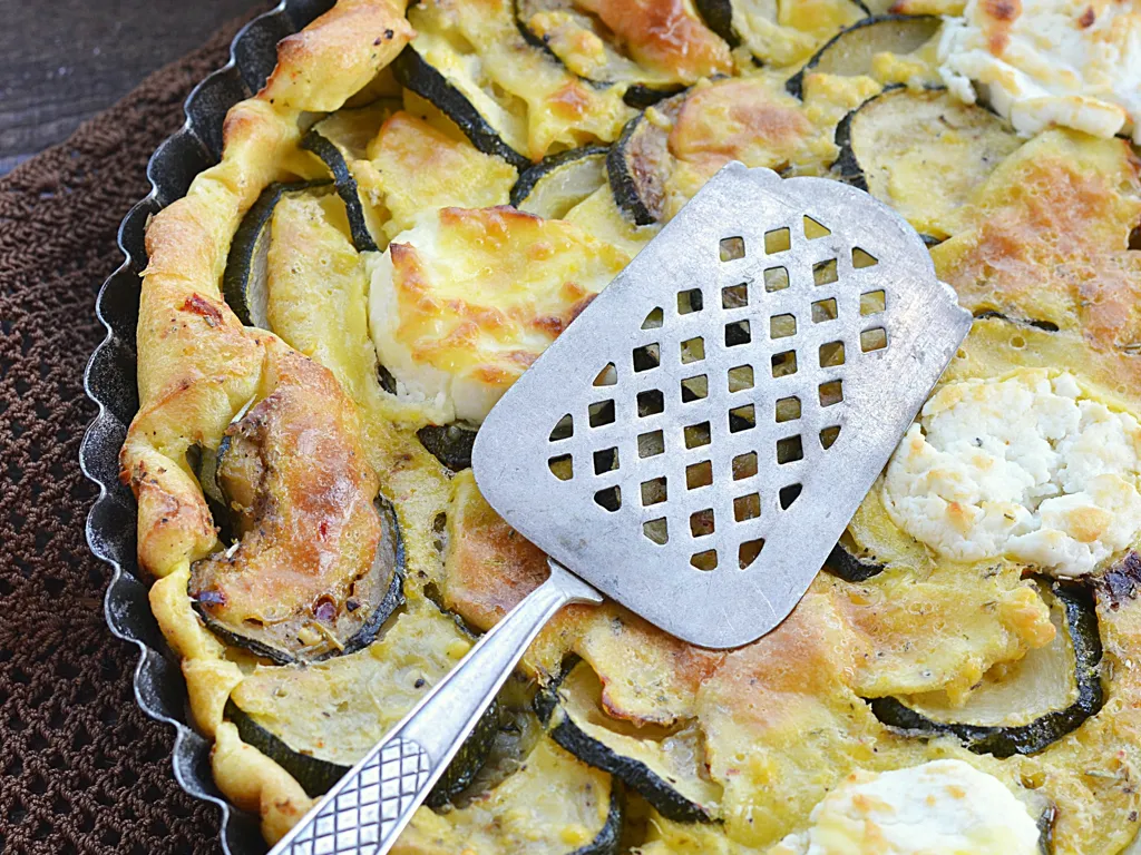 tarte courgettes-chèvre