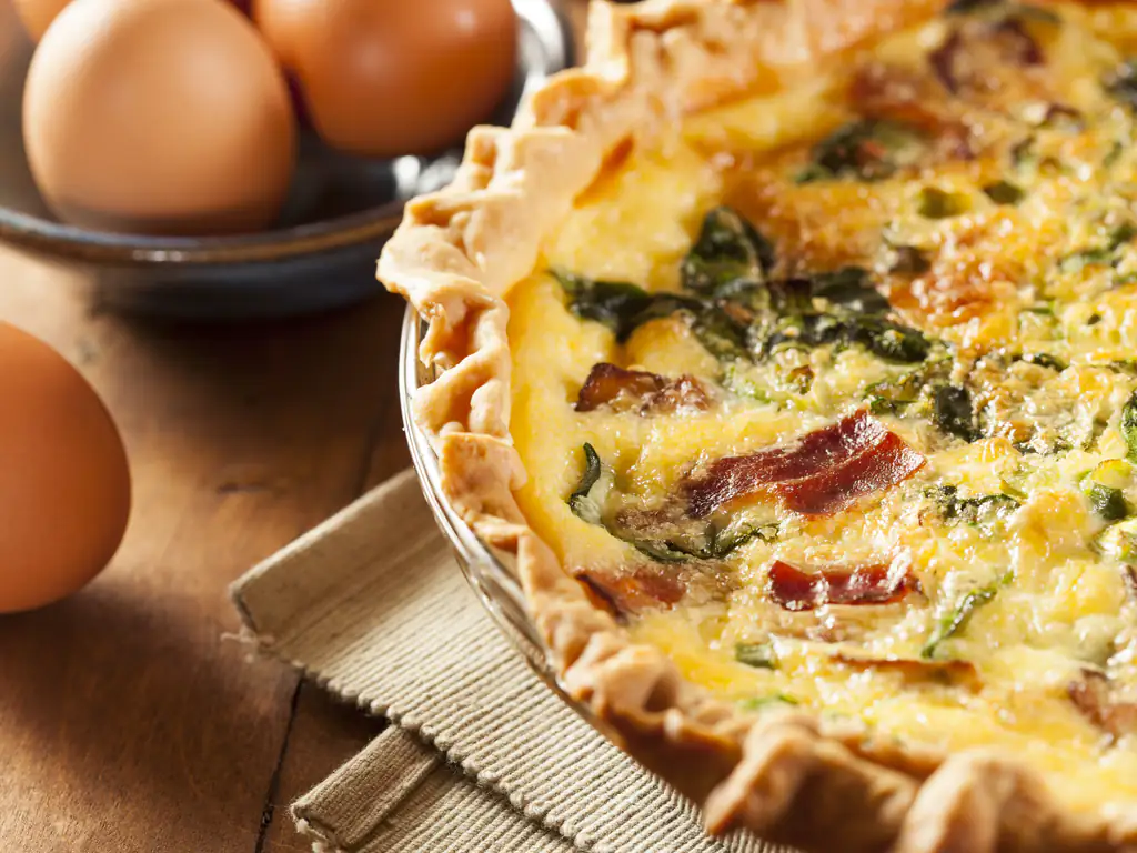 tarte épinard lardons