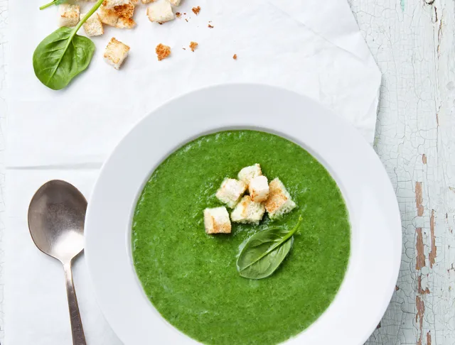 Soupe aux épinards : recette de Soupe aux épinards