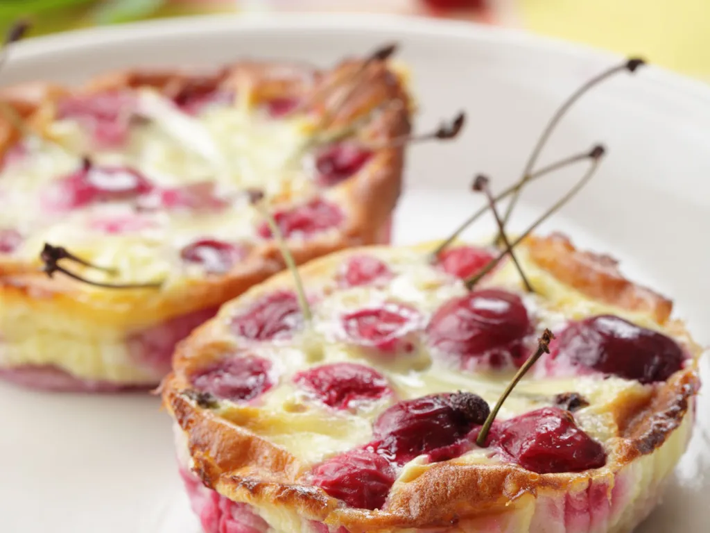 petits clafoutis aux cerises