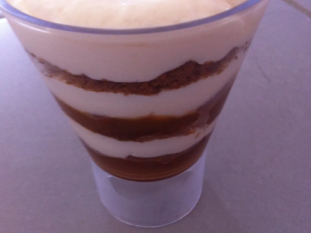 verrine tiramisu spéculoos caramel beurre salé