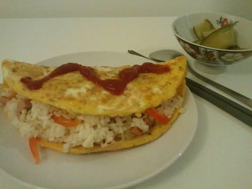 omelette au riz d'une belle-maman coréenne