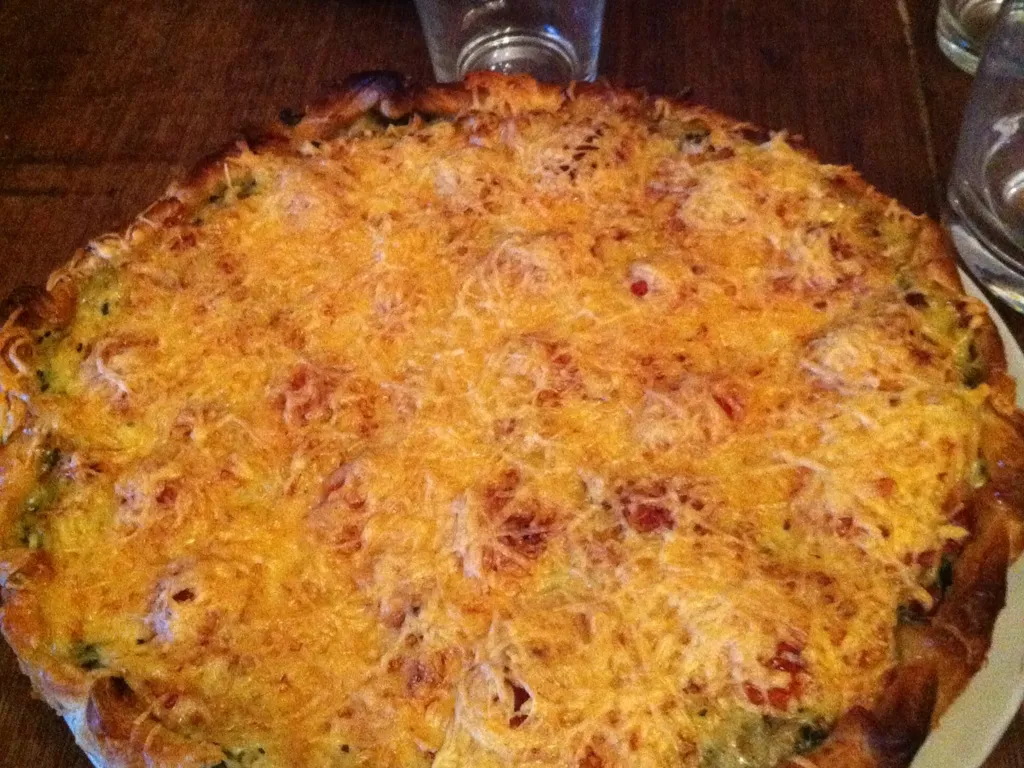 quiche aux épinards et aux petits lardons