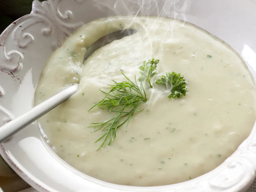 velouté artichaut-laitue