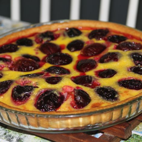 Tarte Aux Prunes Facile Recette De Tarte Aux Prunes Facile Marmiton