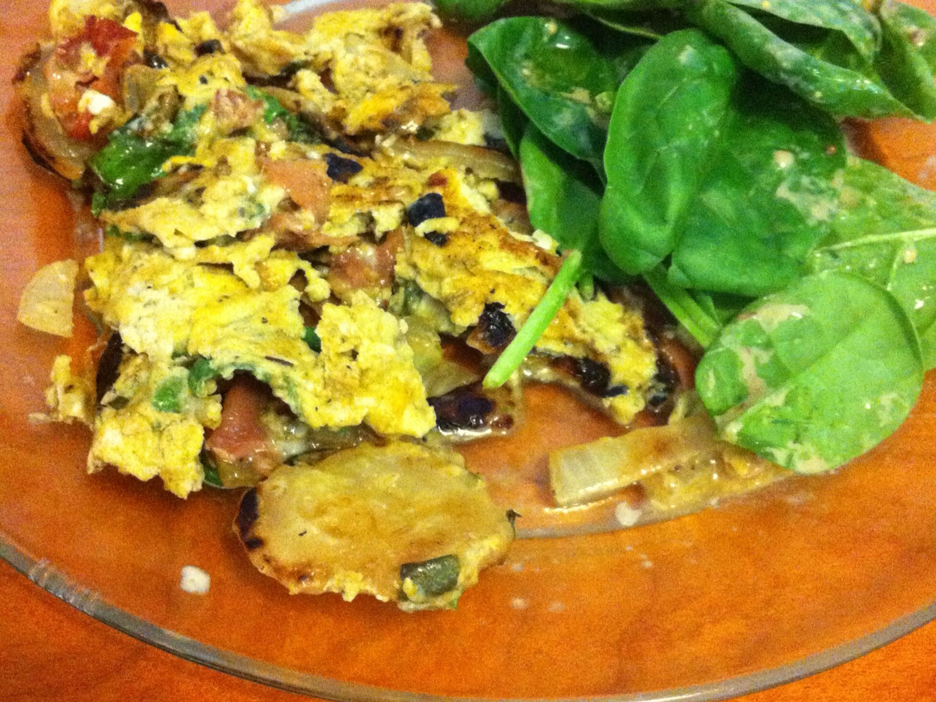 Omelette méditerranéenne verte Recette de Omelette méditerranéenne