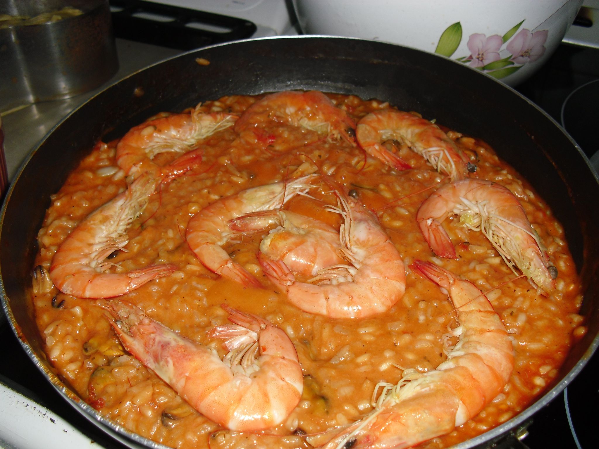 Risotto aux fruits de mer facile Recette de Risotto aux fruits de mer facile Marmiton