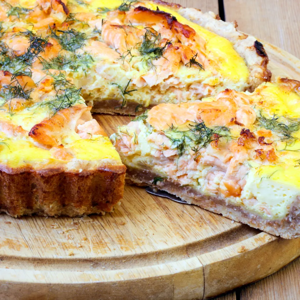 Quiche aux deux saumons-image