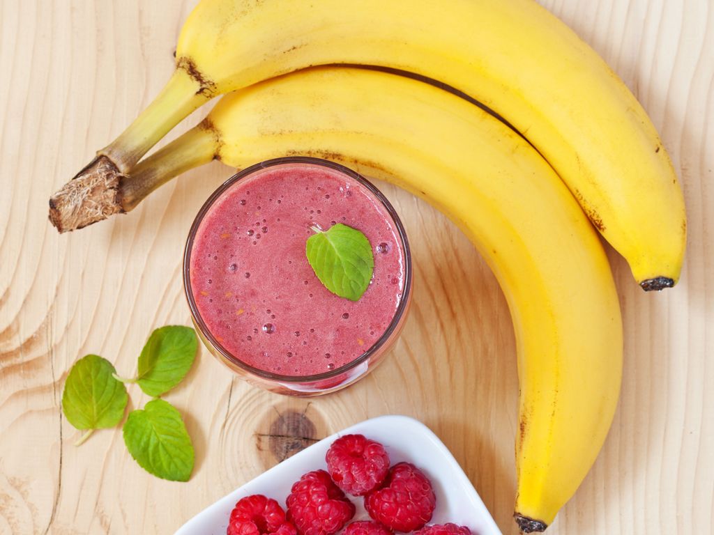 Smoothie Ultra-simple Banane-framboise : Recette De Smoothie Ultra ...