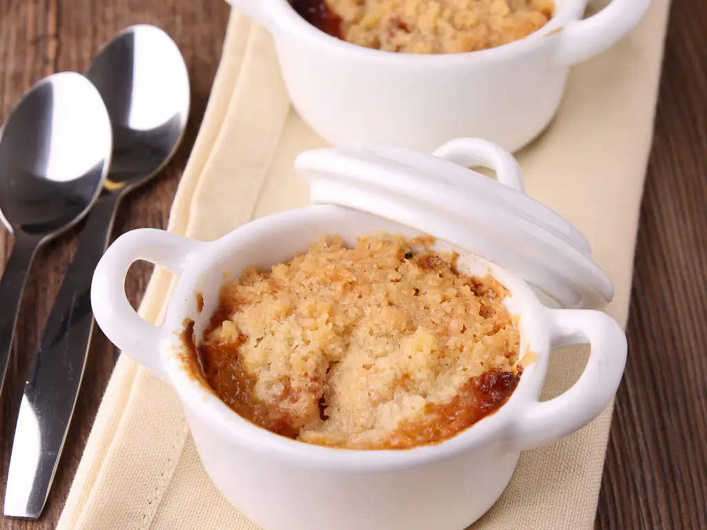 crumble aux pommes et aux coings