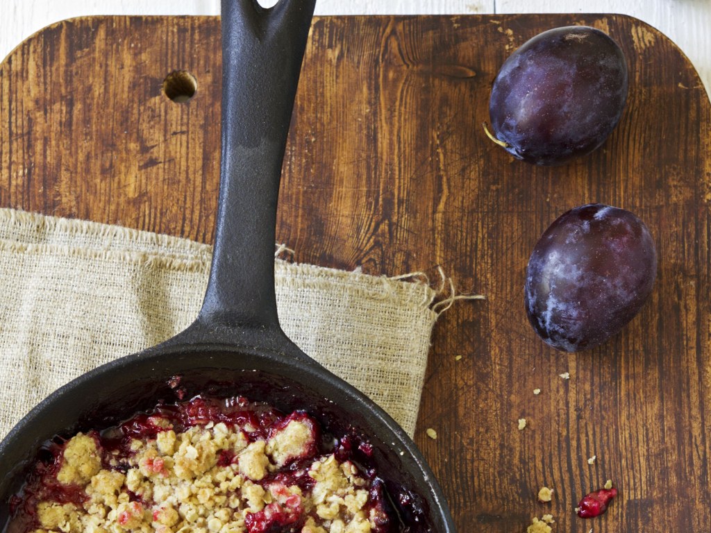 Crumble quetsches congelées