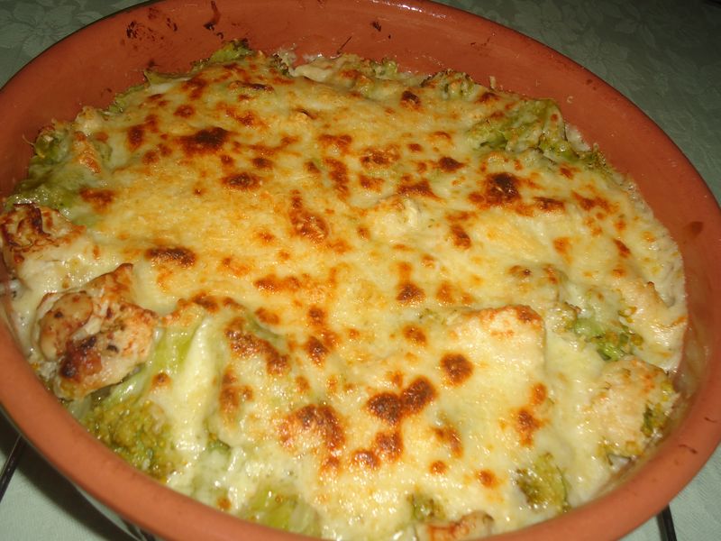 Gratin De Poulet Au Brocolis Recette De Gratin De Poulet Au