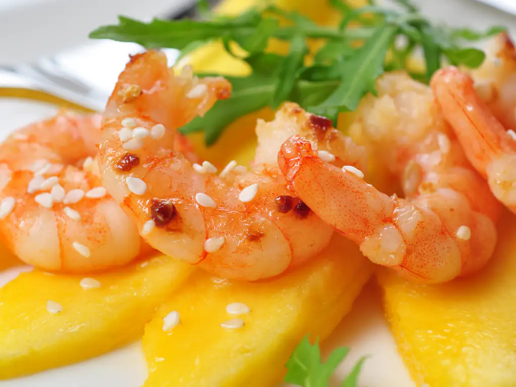crevettes aux mangues