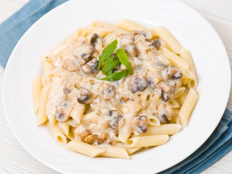 Pates Sauce Champignons Recette De Pates Sauce Champignons