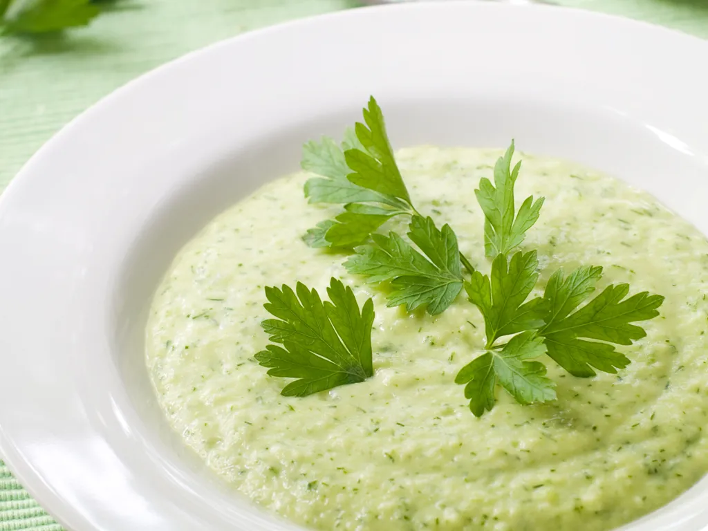 soupe aux céleri et aux courgettes