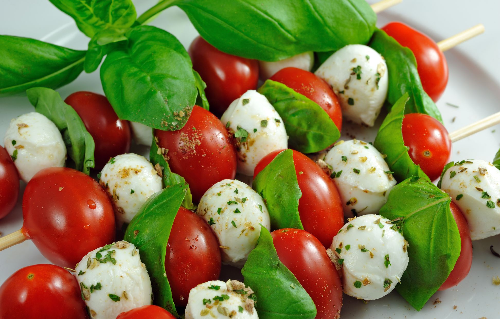 brochette de tomate cerise et mozzarella : Recette de brochette de ...