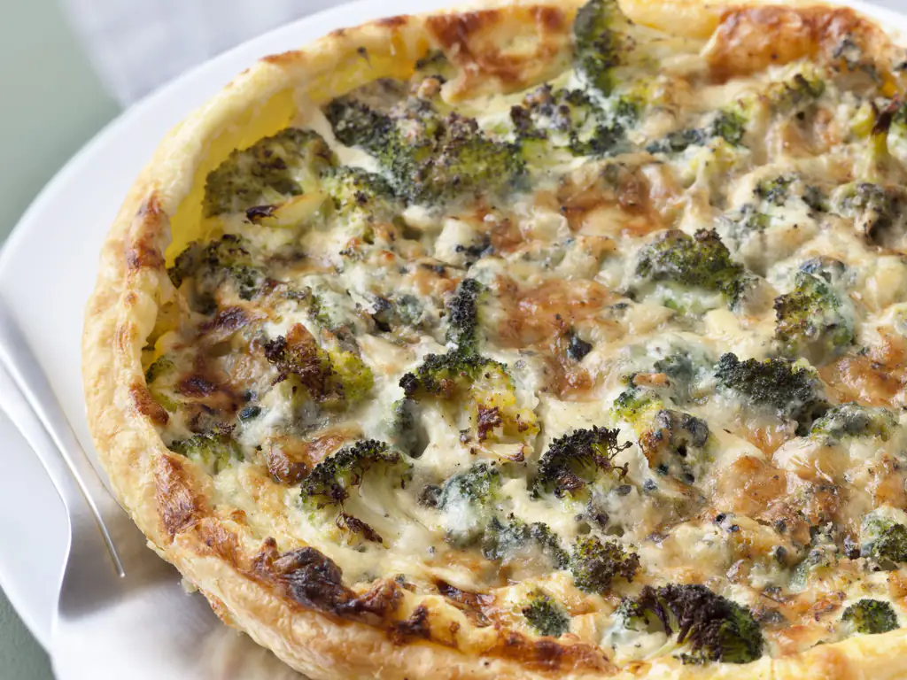 tarte au brocoli et roquefort