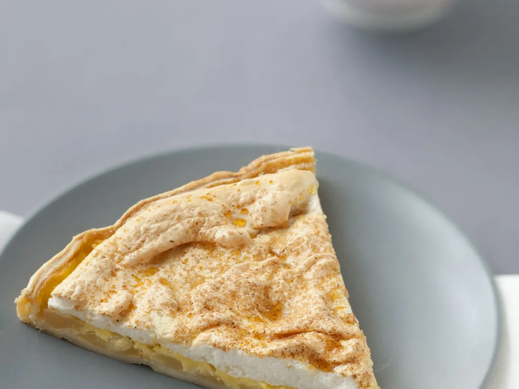 tarte meringuée aux pommes et aux poires