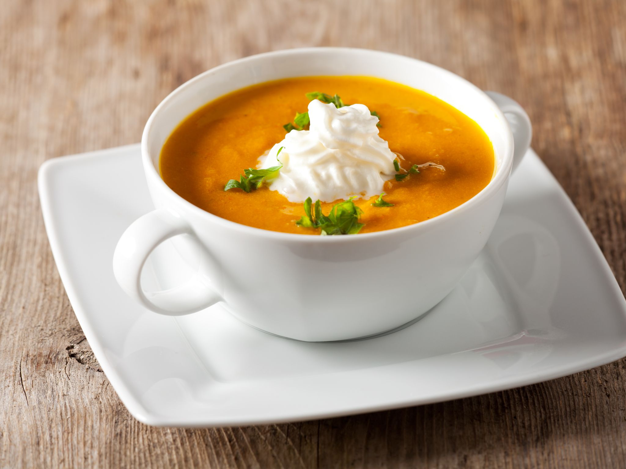 Soupe de potiron au chèvre : Recette de Soupe de potiron au chèvre ...