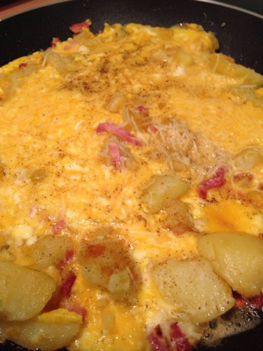 Omelette Aux Pommes De Terre Et Lardons Recette De Omelette Aux