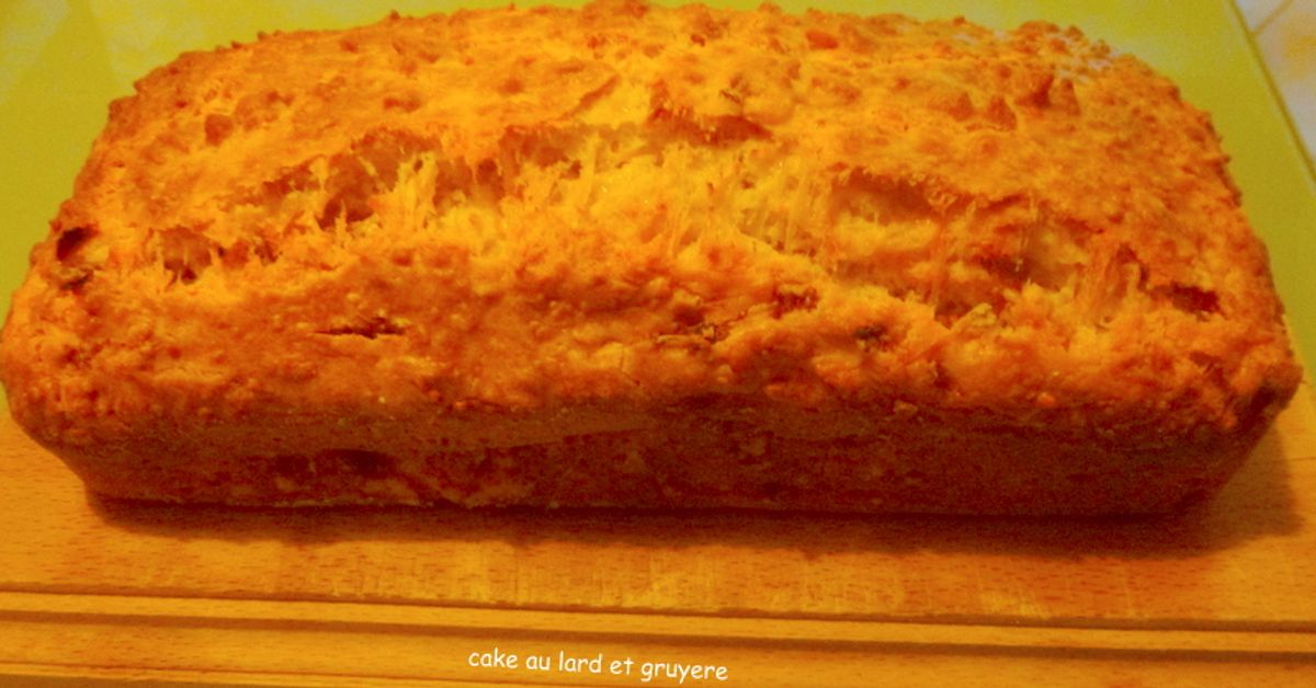 Cake au gruyère et au lard recette de Cake au gruyère et au lard