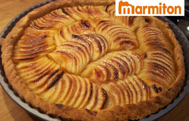 Tarte Aux Pommes Et Raisins Secs Façon Dominouche : Recette De Tarte ...