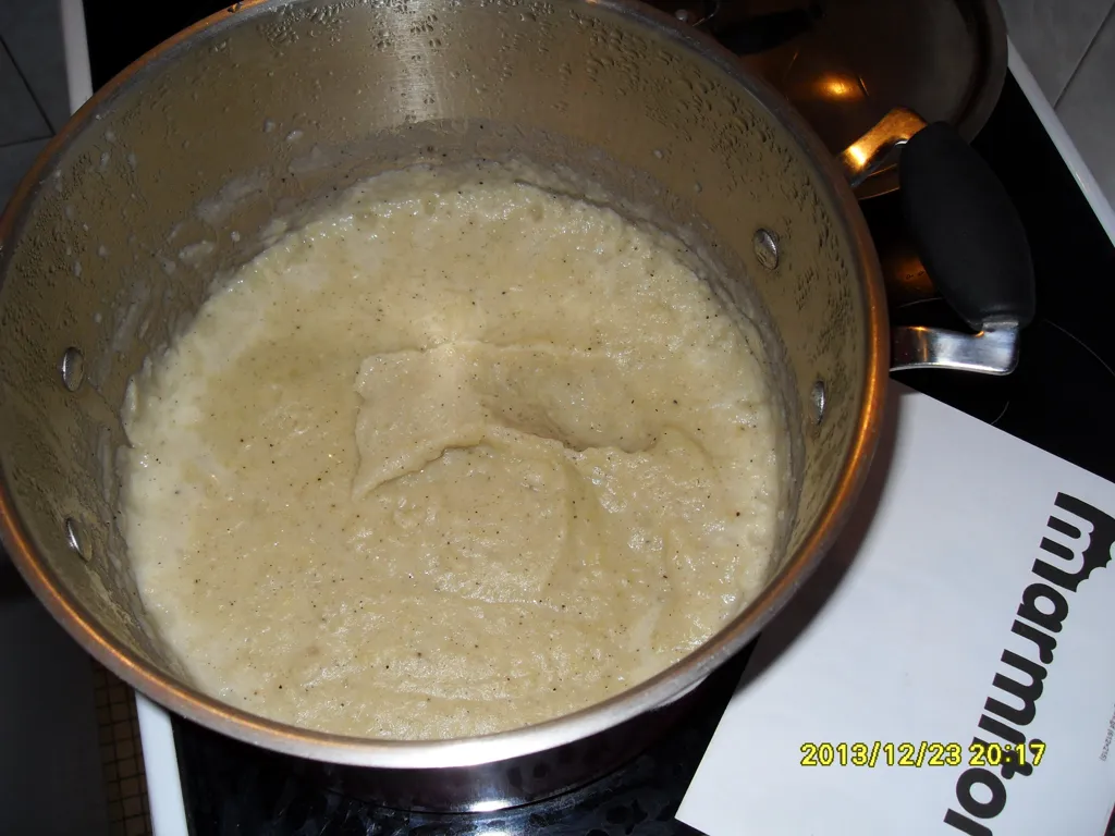 purée de céleri rave et pommes de terre au lait