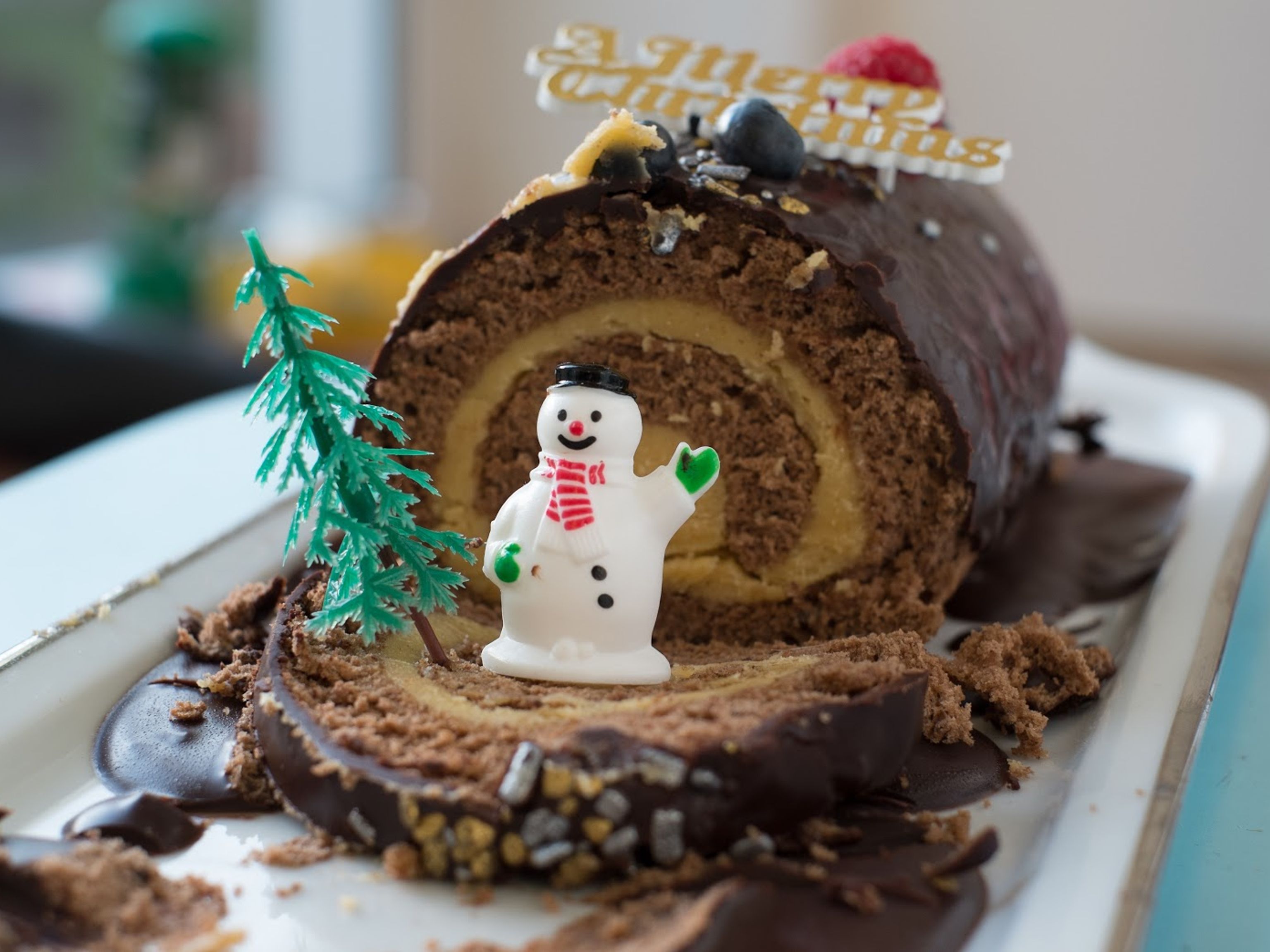 Bà»che Au Chocolat Marmiton Bûche au chocolat épicée à l'ancienne : Recette de Bûche au chocolat