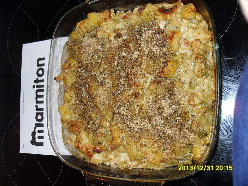 Gratin Brocolis Chou Fleur Lardons Recette De Gratin Brocolis