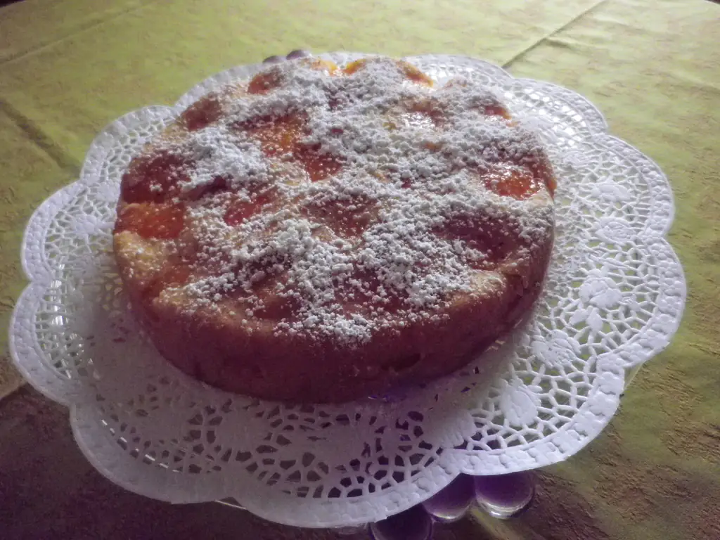 gâteau moelleux aux abricots et à la poudre d'amandes