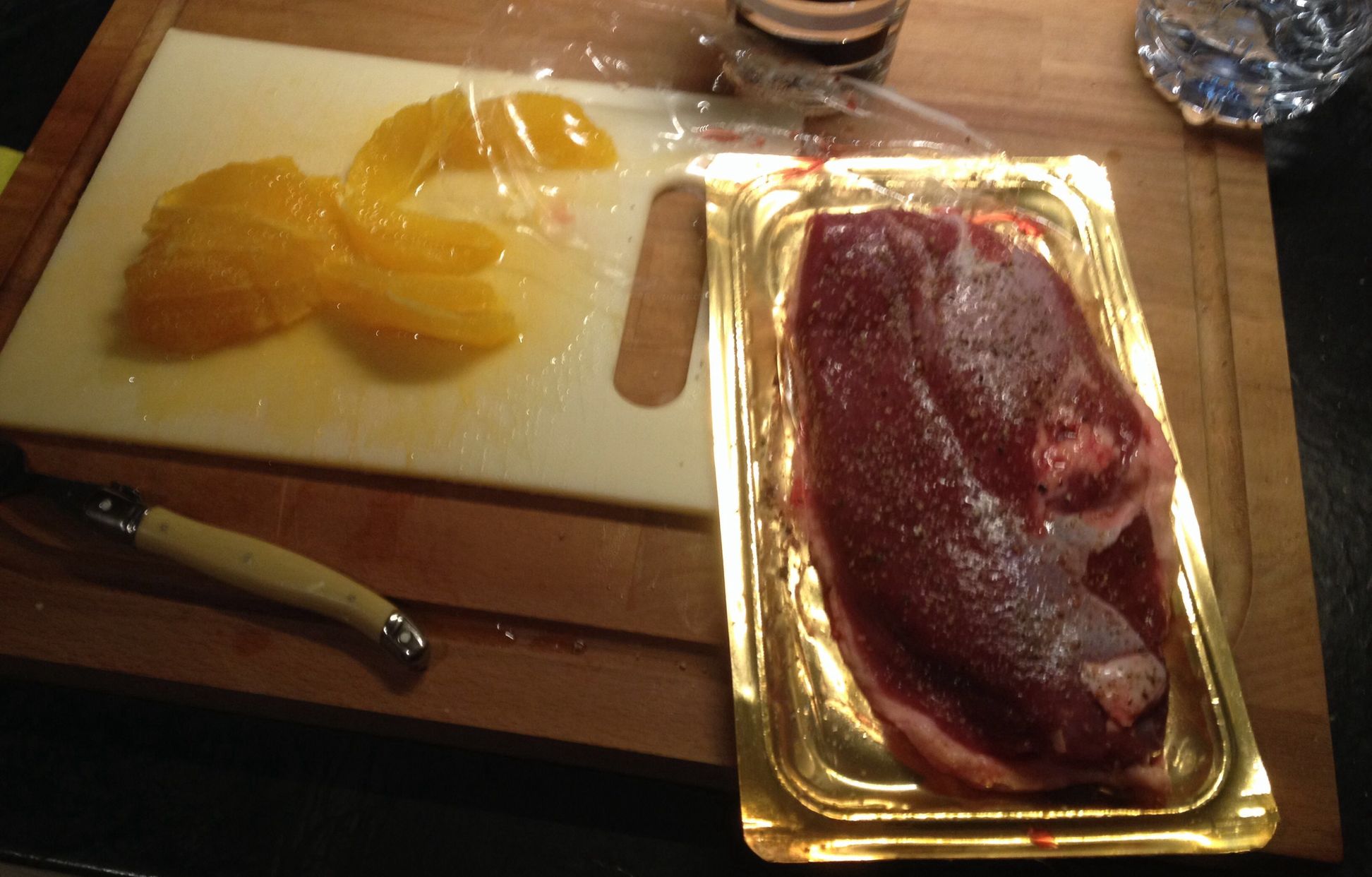 Magret de canard sauce miel-orange : Recette de Magret de canard sauce