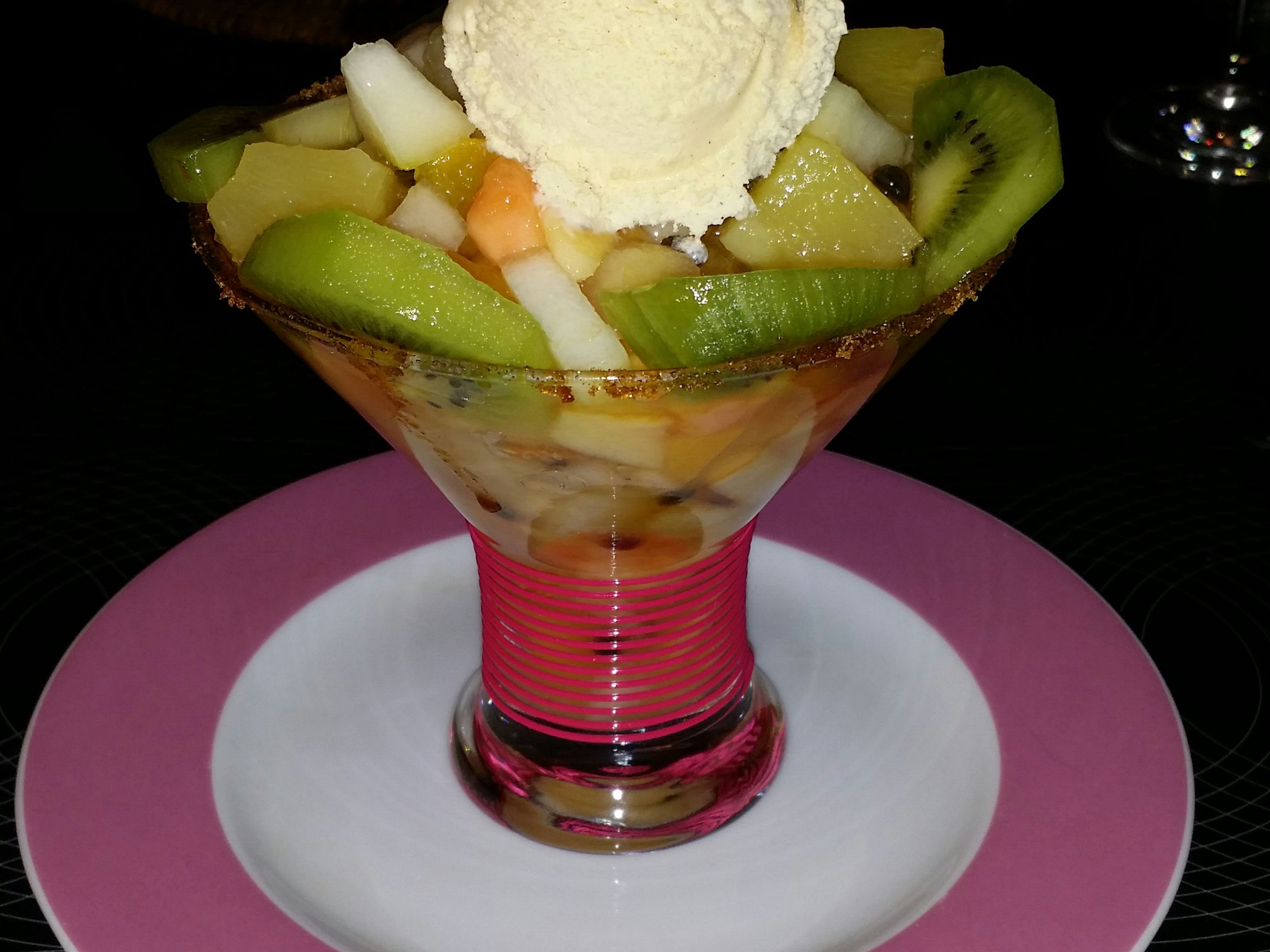 Salade de fruits glace vanille Recette de Salade de fruits glace