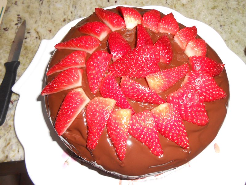 Gateau Aux Fraises Et Chocolat Recette De Gateau Aux Fraises Et Chocolat