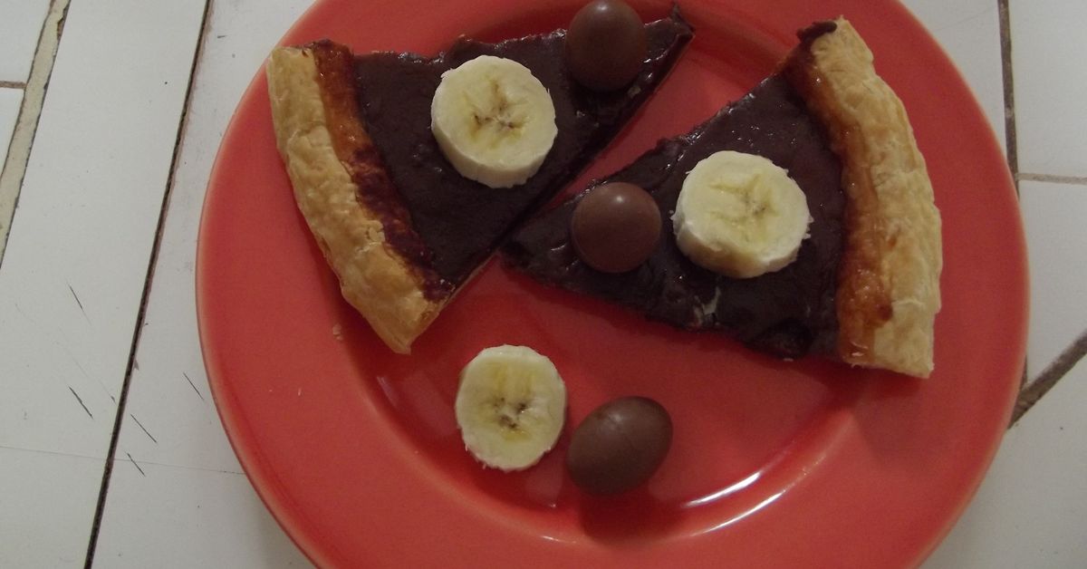 Tarte compote de bananes et chocolat recette de Tarte compote de bananes et chocolat
