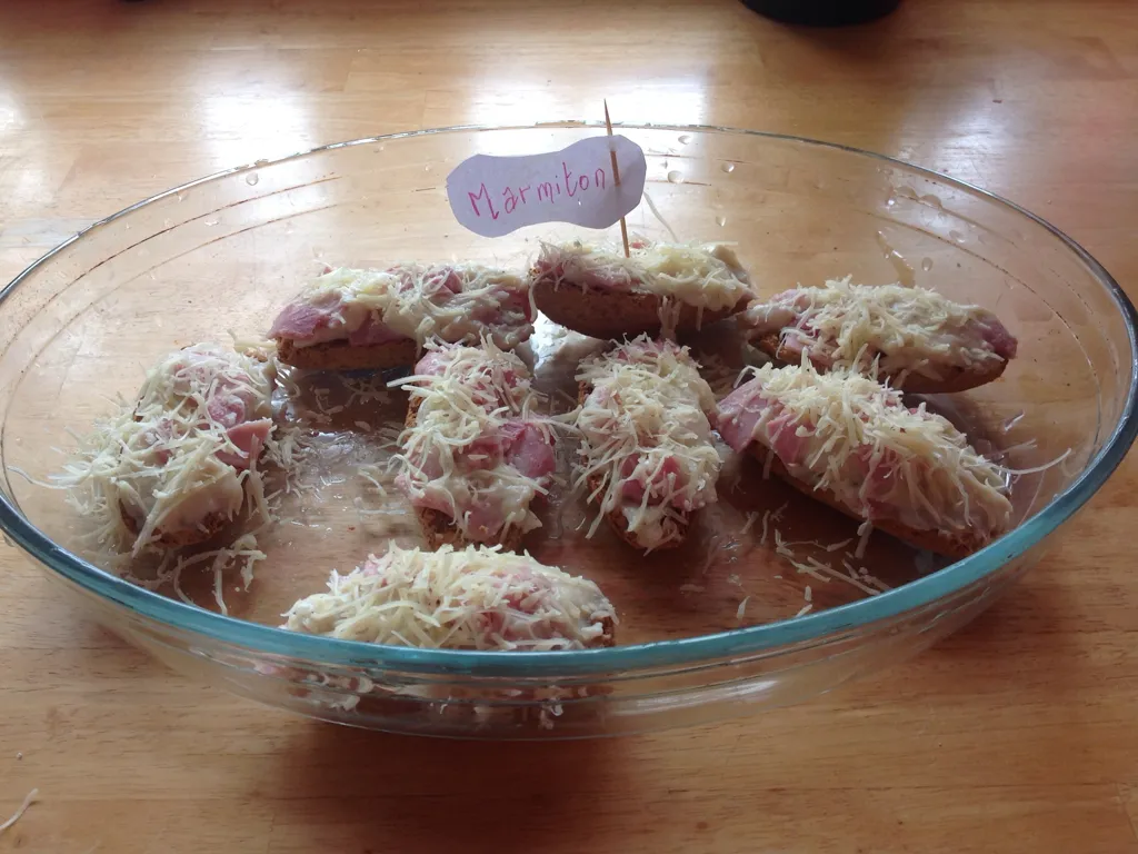 krisprolls gratinés au jambon