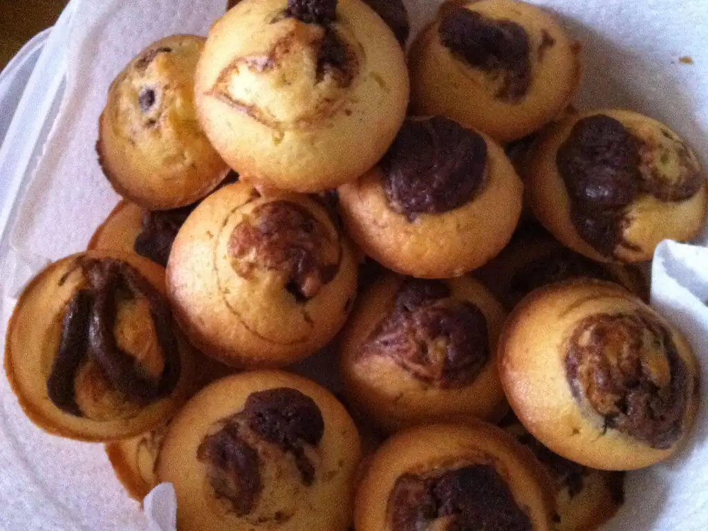 muffins marbrés coco/nutella