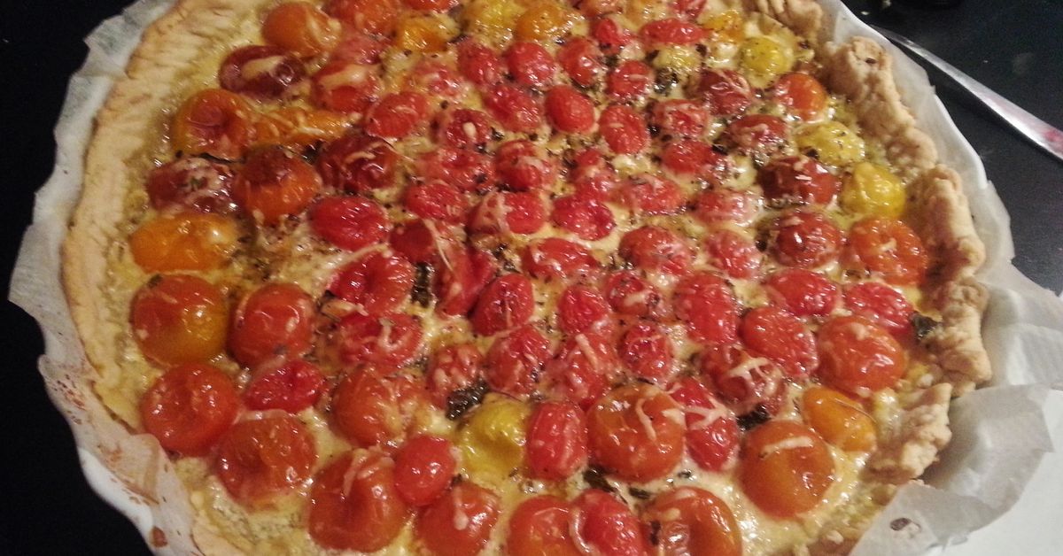 Tarte Aux Tomates Cerises Recette De Tarte Aux Tomates Cerises