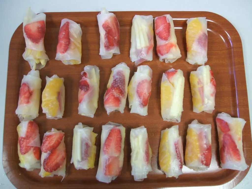 rouleaux de printemps fruités