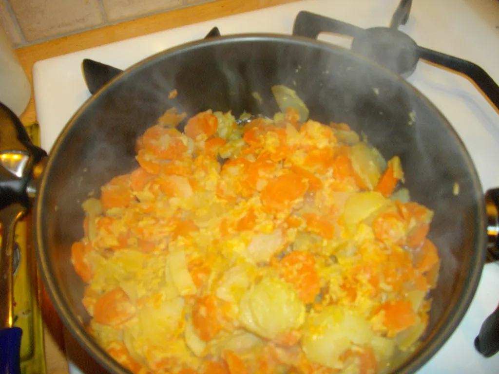 potée de carottes et pommes de terre à la moutarde