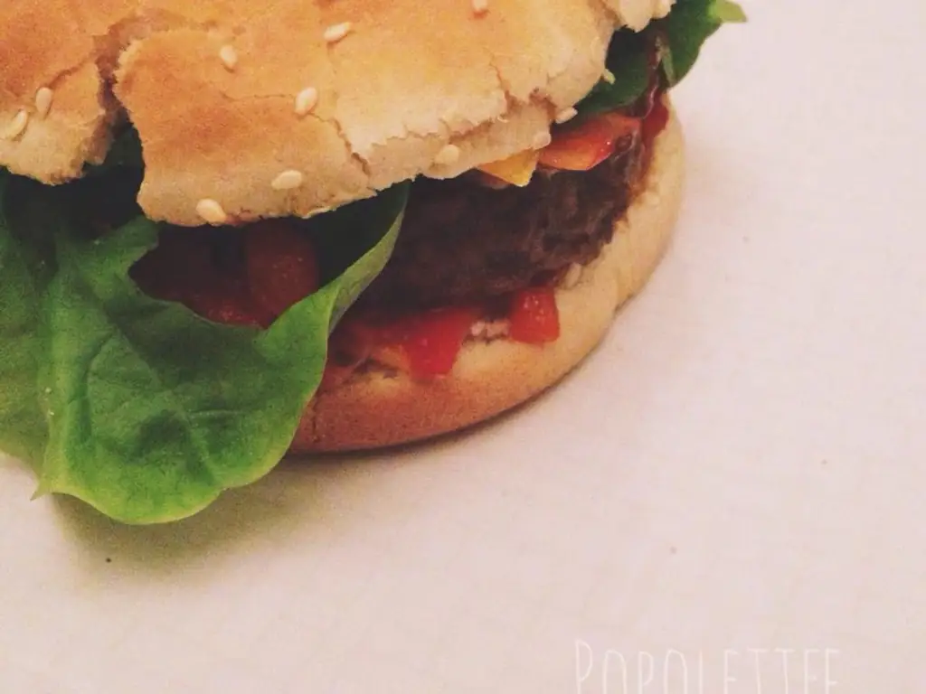 hamburger maison au bacon