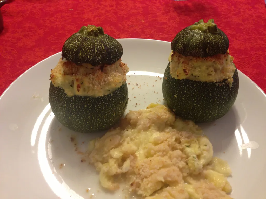 courgettes farcies à la brandade de morue