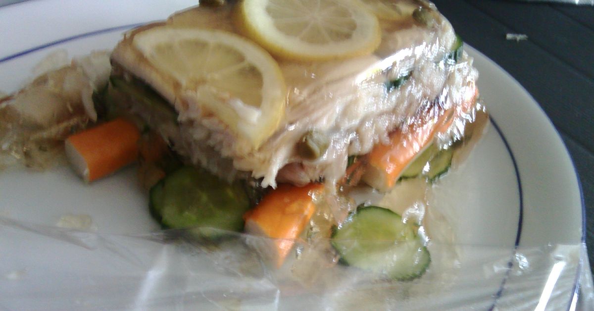 Terrine de raie en gelée recette de Terrine de raie en gelée