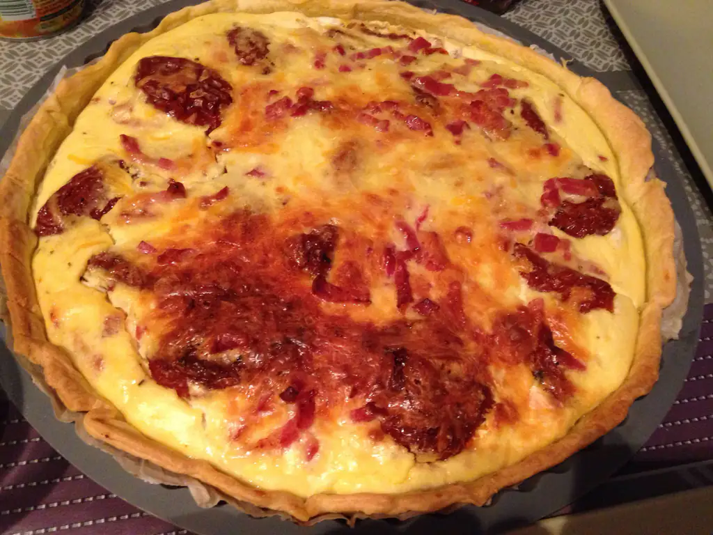 délicieuse quiche au chèvre à l'ancienne
