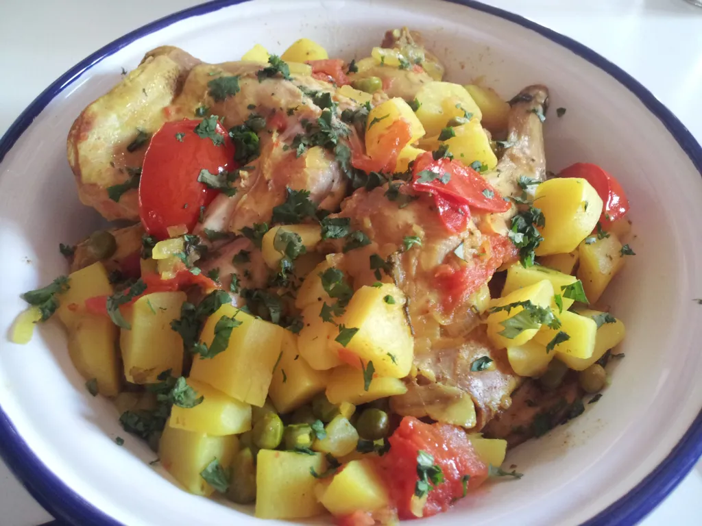 tajine de lapin aux petits légumes