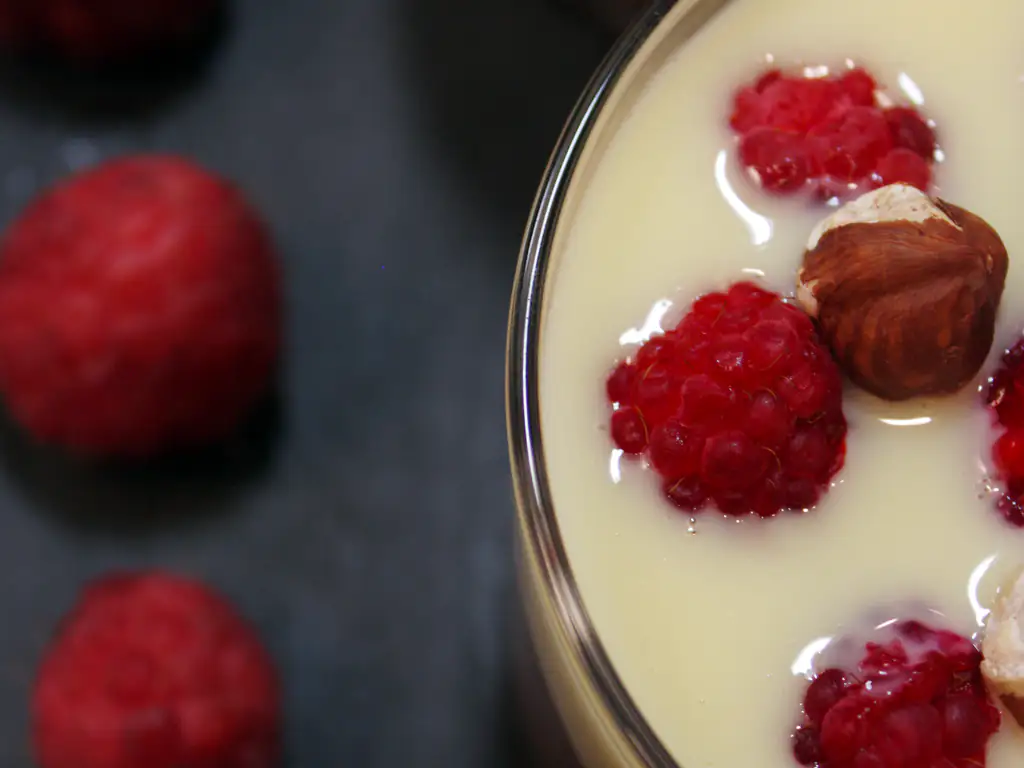 verrines framboises aux deux chocolats