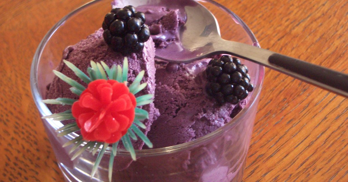 Glace à la mûre sans sorbetière : recette de Glace à la mûre sans