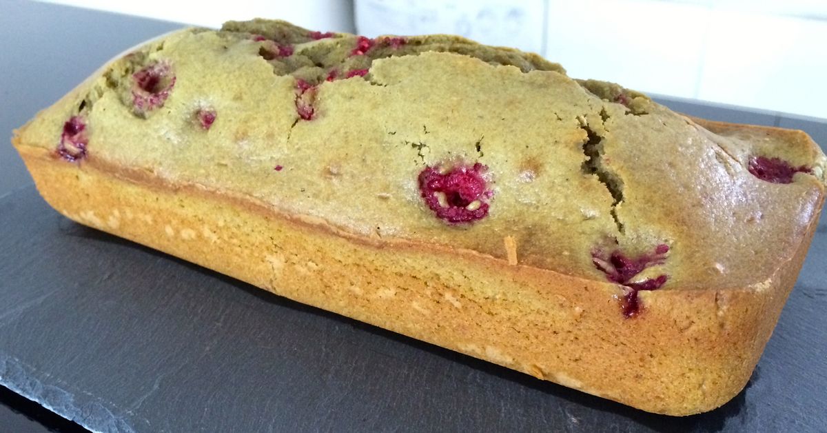 Cake Leger Au The Matcha Et Framboises Recette De Cake Leger Au The Matcha Et Framboises