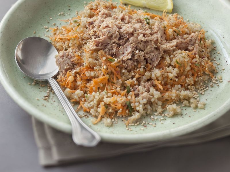 Salade De Quinoa Aux Carottes Et Au Thon Recette De Salade De