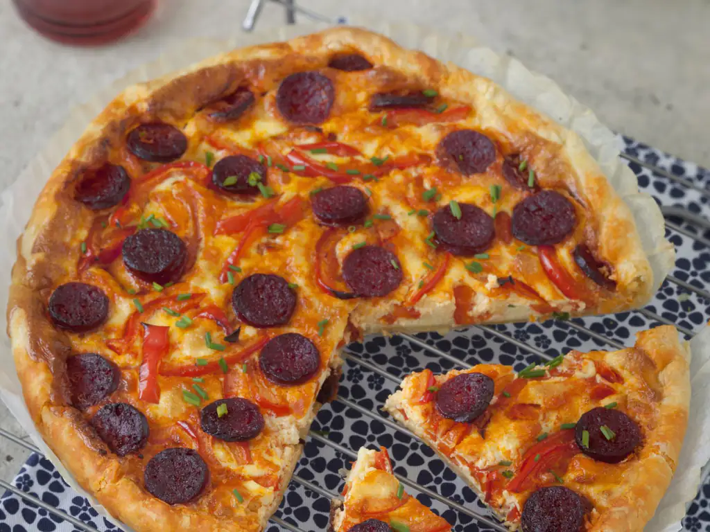 quiche andalouse (poivrons et chorizo)