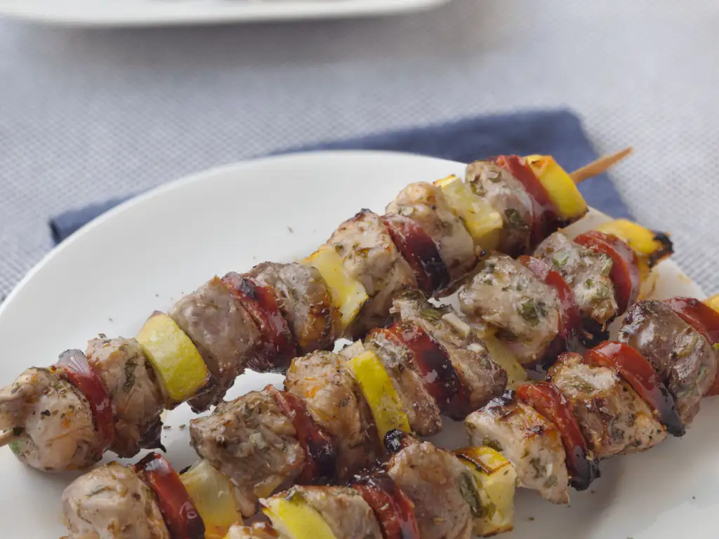 brochettes porc chorizo citron